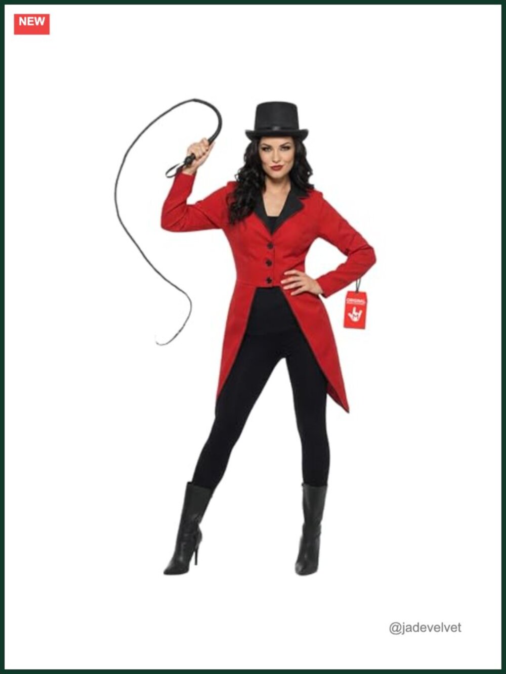 Ringmaster Costume Tailcoat Jacket Women's Halloween Circus Costume Jacket